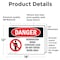 Signmission Renovation Work Contains Lead Do Not Enter Danger Sign, Vinyl Decal, 18in W x 12in L, 2PK OS-2PACK-DS-D-1218-L-1750 - alternate 5